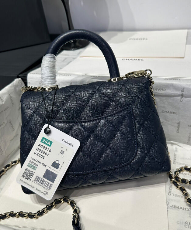 Chanel Flap Bag With Top Handle AS2215 Black